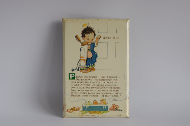 Mabel Lucie Attwellのバスルームサイン