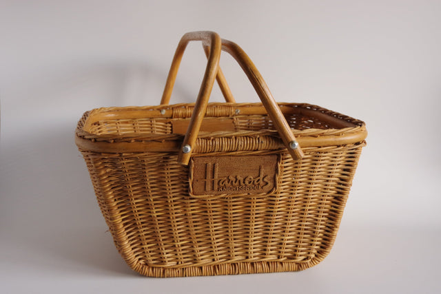 Harrods ウィッカーバスケット