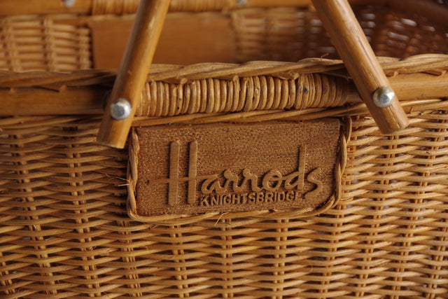 Harrods ウィッカーバスケット