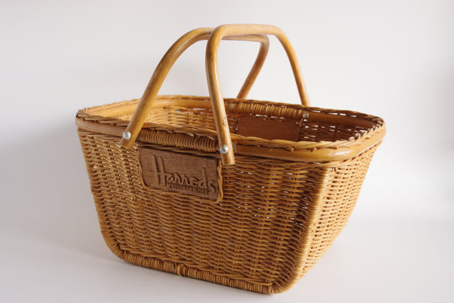 Harrods ウィッカーバスケット
